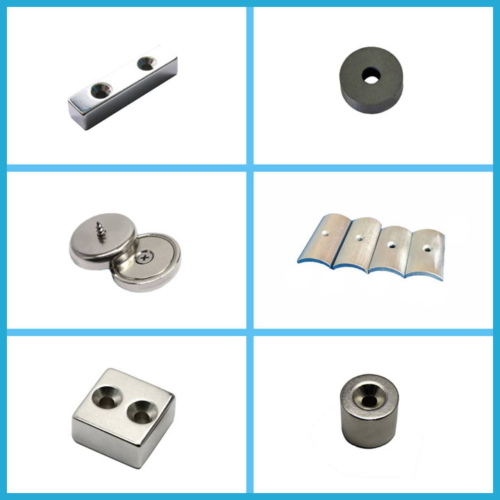 Counterbore magnets of various shapes