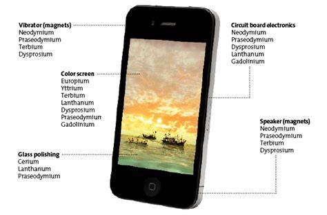 An iPhone requires parts that use rare earths