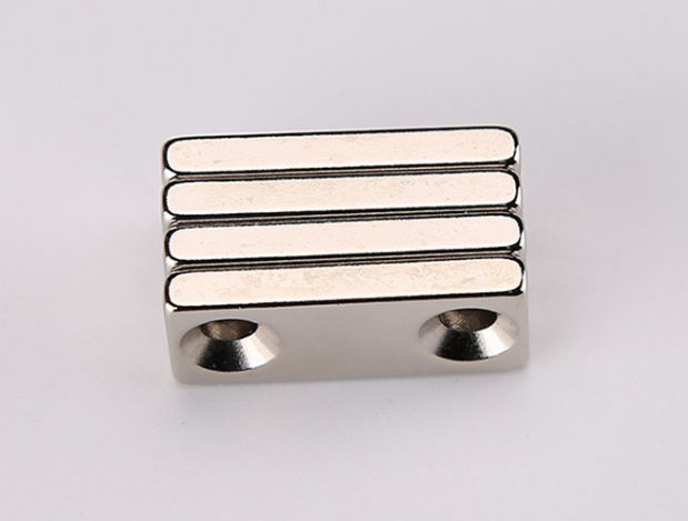 rectangular countersunk magnet