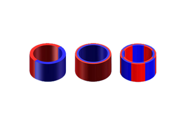 Application and advantages of radially magnetized ring magnets in motors