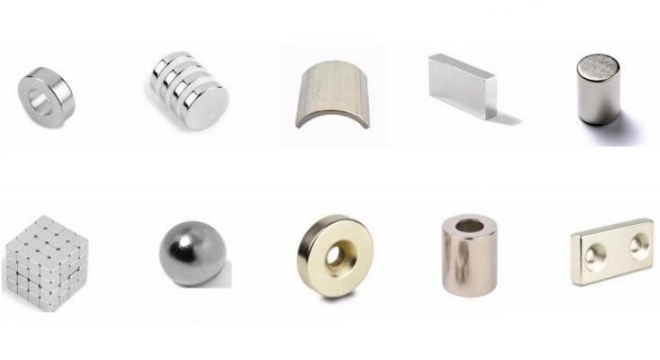 Various shapes types of magnets and their usus