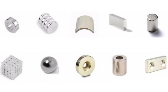 Various shapes types of neodymium magnets and their usus