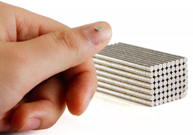 Small flat powerful magnet sheet