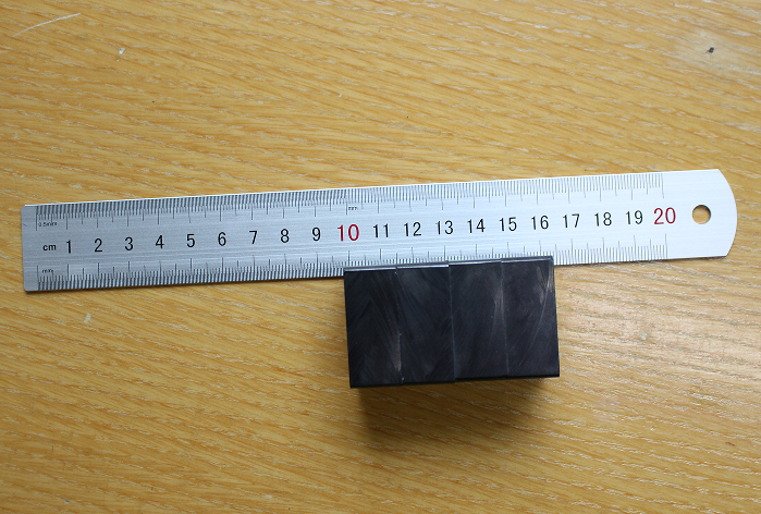F35 x 25 x 15 mm Ferrite Block Magnet Sample Display