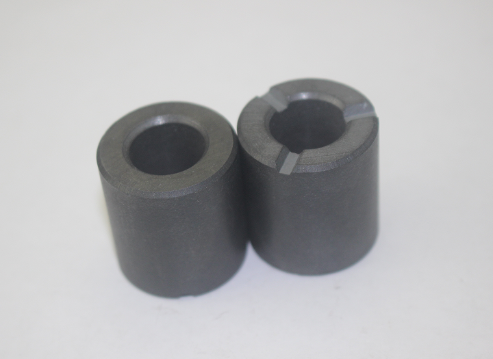 Sintered anisotropic ferrite radial rotors are used in motors