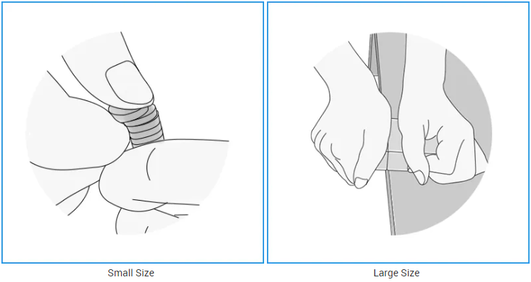 Diagram of separating large and small neodymium magnets