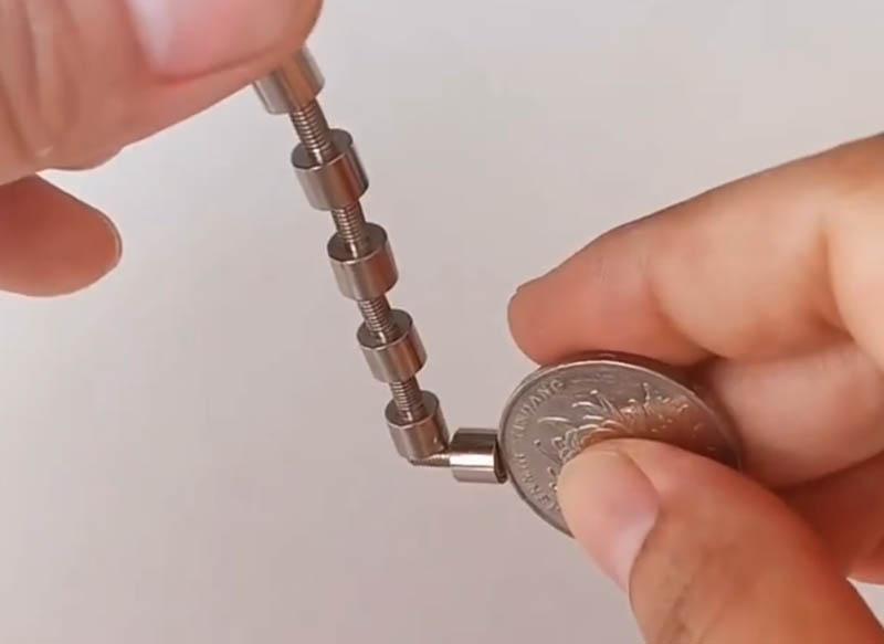 6mm Small Size External Thread Magnet Physical Sample Image