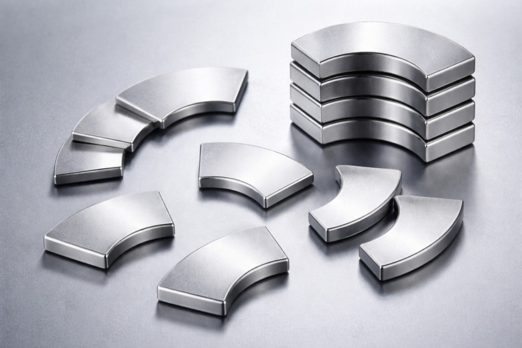 Neodymium Fan Shaped Magnet Processing