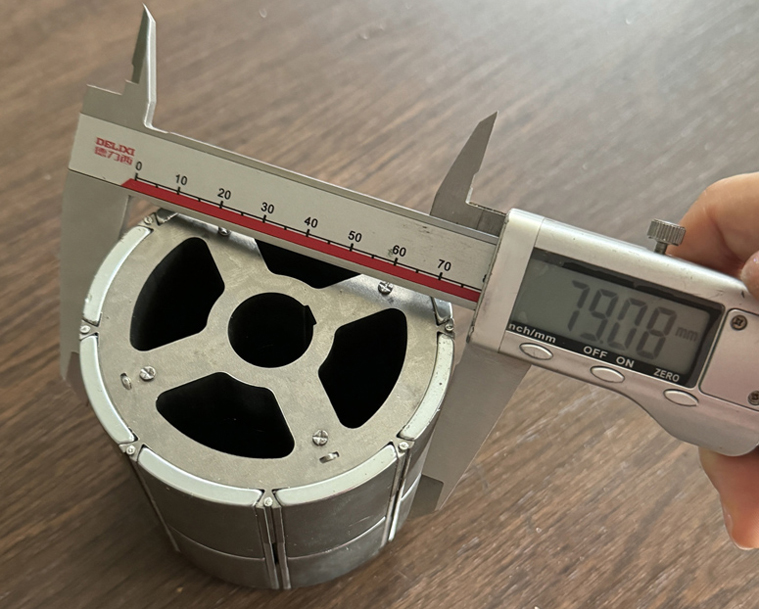 Motor rotor using neodymium arc magnets